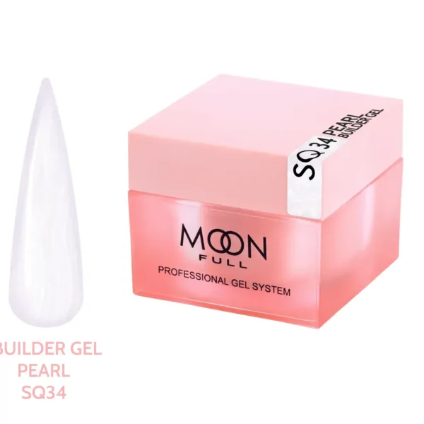 Moon Full - Pearl Builder Gel 30ml, No, SQ34 - בילדר ג'ל פנינה 30 מל - מס, SQ34