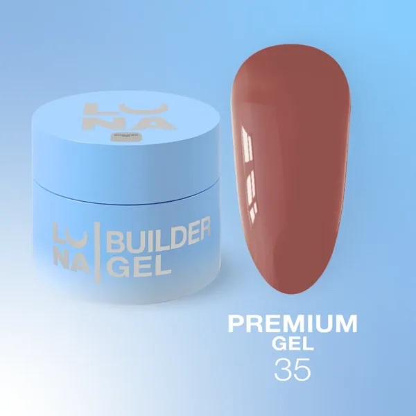 LUNA MOON - Gel Premium 50 ml OFFICE MOOD No. 35 - ג'ל בנייה פרימיום משרד, 50 מל - מס, 35