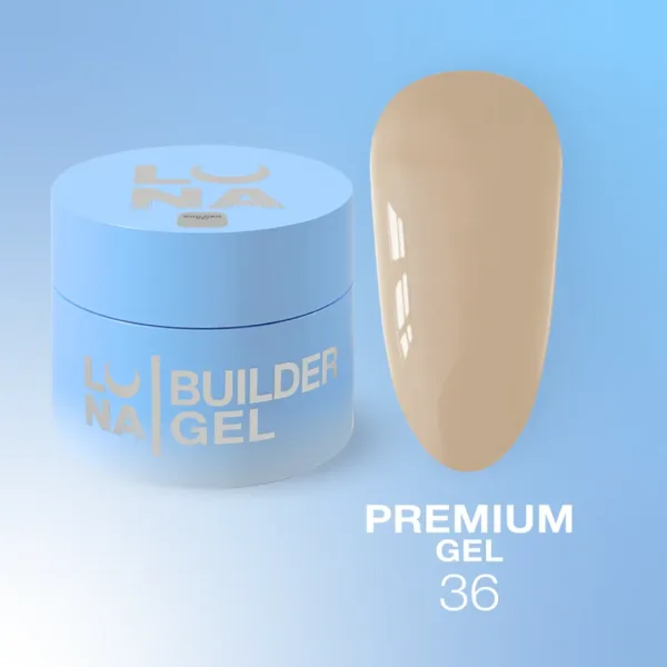 LUNA MOON - Gel Premium 50 ml OFFICE MOOD No. 36 - ג'ל בנייה פרימיום משרד, 50 מל - מס, 36