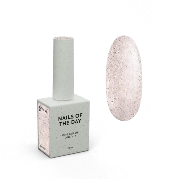 NAILSOFTHEDAY - Bottle gel No. 39 - nude reflective ultra-strong gel, 10 ml - 39 ,ג'ל בנייה בבקבוק 10 מל צבע פלאש ניוד - מס