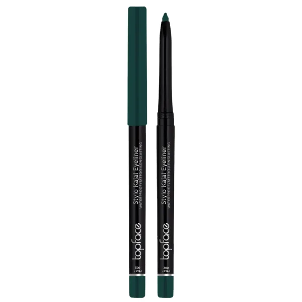 Topface - "Stylo Kajal Eyeliner" (0.32 g) No, 004 Green - אייליינר סטיילו קאג'אל צבע ירוק - מס, 004