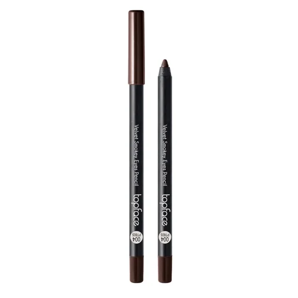 TopFace - Velvet Smokey Eyes Pencil (4.8 g) No, 004 brown - עיפרון עיניים מעושנות קטיפה צבע חום - מס, 004