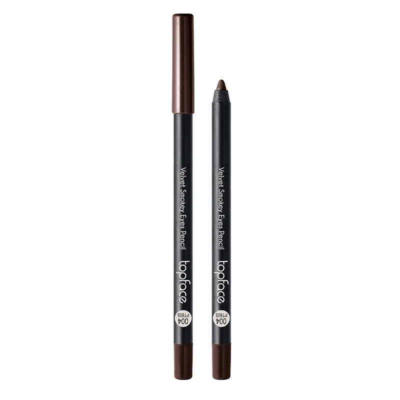 TopFace - Velvet Smokey Eyes Pencil (4.8 g) No, 004 brown - עיפרון עיניים מעושנות קטיפה צבע חום - מס, 004