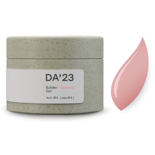 DA'23 - Builder gel Ultra-strong building arch 30 ml color pink-beige, No. 04 - בילדר ג'ל חזק במיוחד 30 מל צבע ורוד בז' - מס, 04