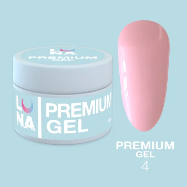 LUNA MOON - Gel Premium 50 ml No.4 - ג'ל בנייה פרימיום 50 מל מס. 04