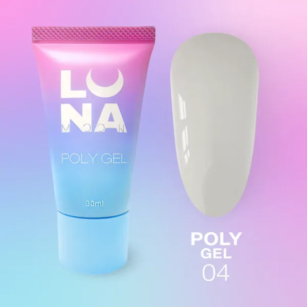 Luna Moon - Polygel for extensions Poly Gel 30 ml, No. 4 - פוליג'ל 30 מל - מס, 04