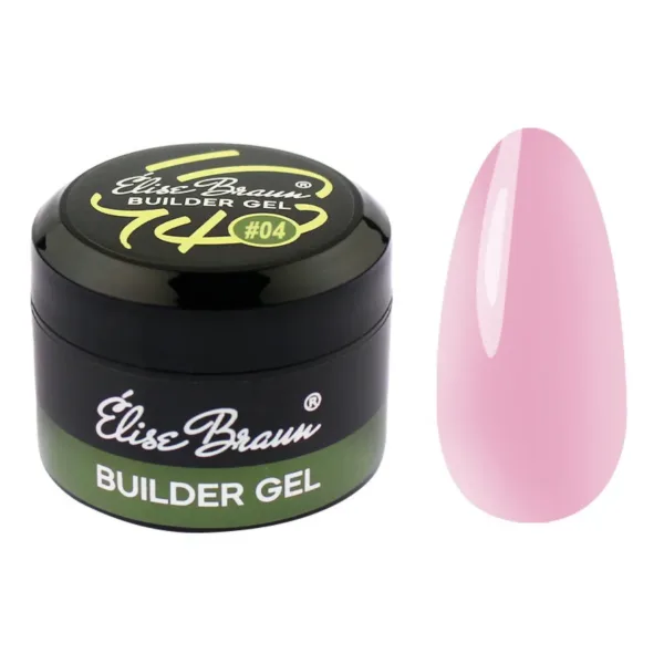Elise Braun - Builder Gel 30 ml soft pink No, 04 - בילדר ג'ל 30 מל צבע ורוד רך - מס, 04