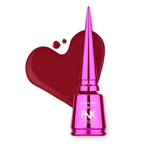 PINX - Cover Base Vampire Love, No 04, Dark red 8 ml - כאבר בייס ערפד אהבה 8 מל אדום כהה - מס, 04