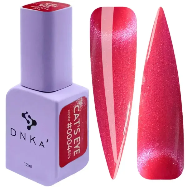 DNKa' - Color Gel Polish Cat's Eye #0004 80's Hema/TPO free - לק ג'ל עין החתול שנות ה 80, 12 מל - מס 0004