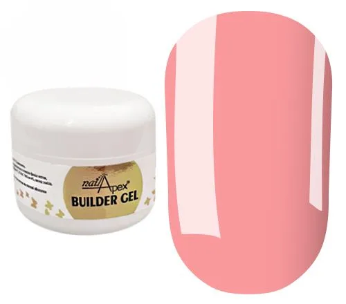nailApex - MODELING GEL WITHOUT SAWDUST - LIQUID PINK, 30 G - ג'ל בנייה 30 גרם צבע - ורוד נוזלי