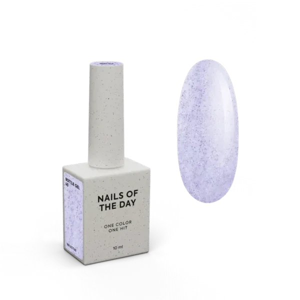 NAILSOFTHEDAY - Bottle gel No. 40 - purple reflective ultra-strong gel, 10 ml - 40 ,ג'ל בנייה בבקבוק 10 מל צבע פלאש סגול - מס