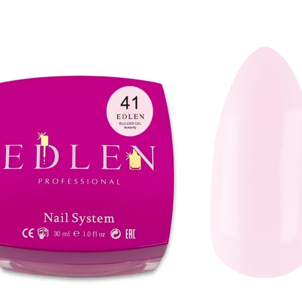 Edlen - Builder Gel 30 ml.- Butterfly, No. 41 - בילדר ג'ל פרפרים 30 מל - מס, 41