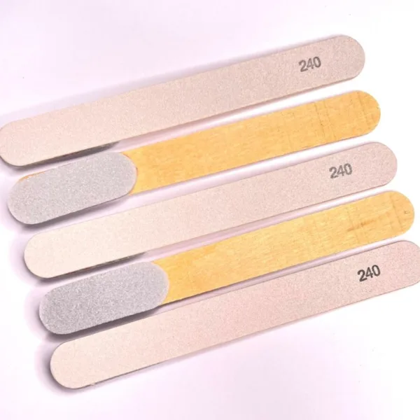 disposable nail file-buff 240 grit 10 pieces - משייף + באפר - חד פעמי (10 יחידות) 240