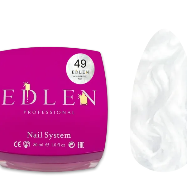 Edlen - Builder Gel Pearl, No. 49, 30 ml - בילדר ג'ל פנינה 30 מל - מס, 49
