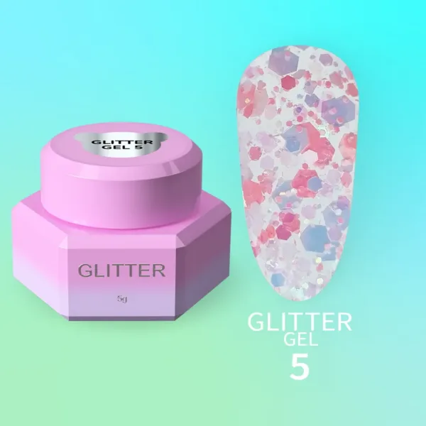 You Are Cute - Glitter Gel No. 5 Блискітки для нігтів 5ml