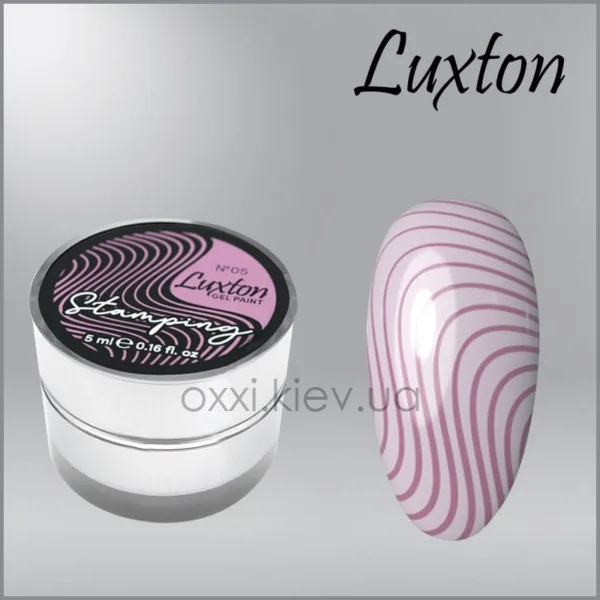 LUXTON STAMPING GEL PAINT 005 PALE PINK, 5ML - ג'ל ציור וחותמות - 005 ורוד חיוור