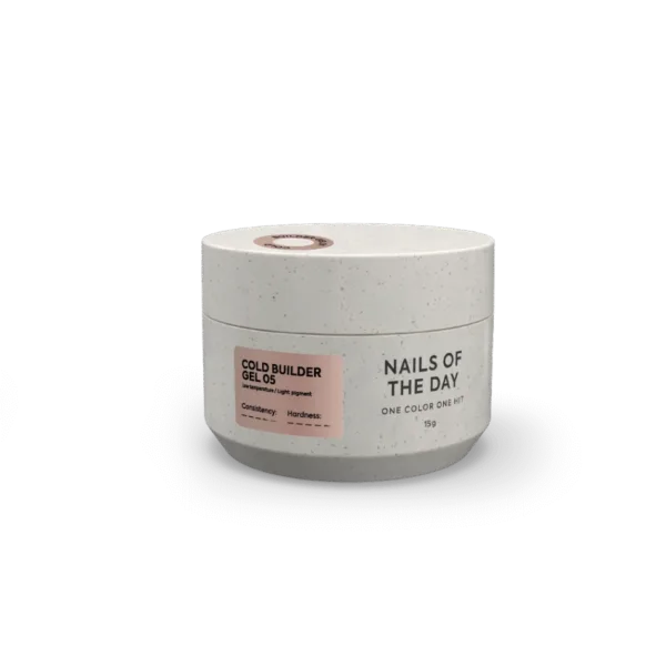 NAILSOFTHEDAY - Сold Builder gel, No, 05 - cold nude, 15 ml - בילדר ג'ל קר 15 מל צבע ניוד קר - מס, 05