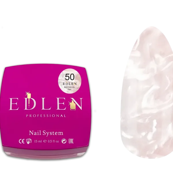 Edlen - Builder Gel Pearl, No. 50, 15 ml - בילדר ג'ל פנינה 15 מל - מס, 50