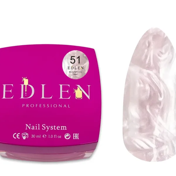 Edlen - Builder Gel Pearl, No. 51, 30 ml - בילדר ג'ל פנינה 30 מל - מס, 51