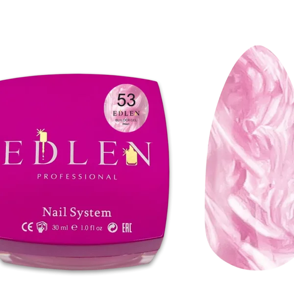 Edlen - Builder Gel Pearl, No. 53, 30 ml - בילדר ג'ל פנינה 30 מל - מס, 53