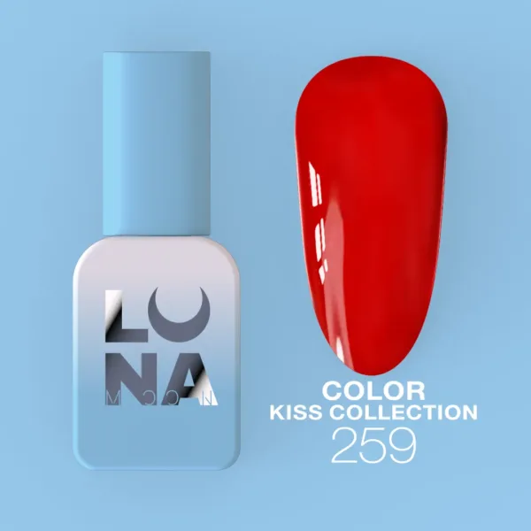 LUNA MOON - GEL POLISH COLOR KISS NO. 259 13 ML - 259 - לק ג'ל קולקציית נשיקות 13 מל