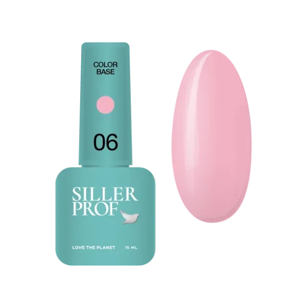 Siller - Color Base 15 ml, № 06, soft Peach - בייס צבעים 15 מל צבע אפרסק עדין - מס, 06