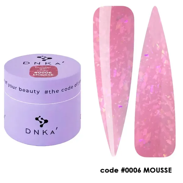 DNKa' - Builder Gel MOUSSE No, 0006, 15ml - בילדר ג'ל מוס 15 מל - מס' 0006