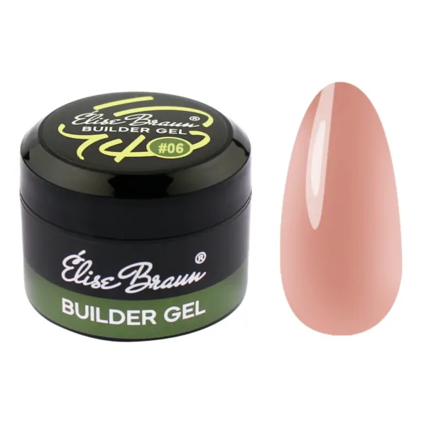 Elise Braun - Builder Gel 30 ml Caramel Beige No, 06 - בילדר ג'ל 30 מל צבע קרמל בז' - מס, 06