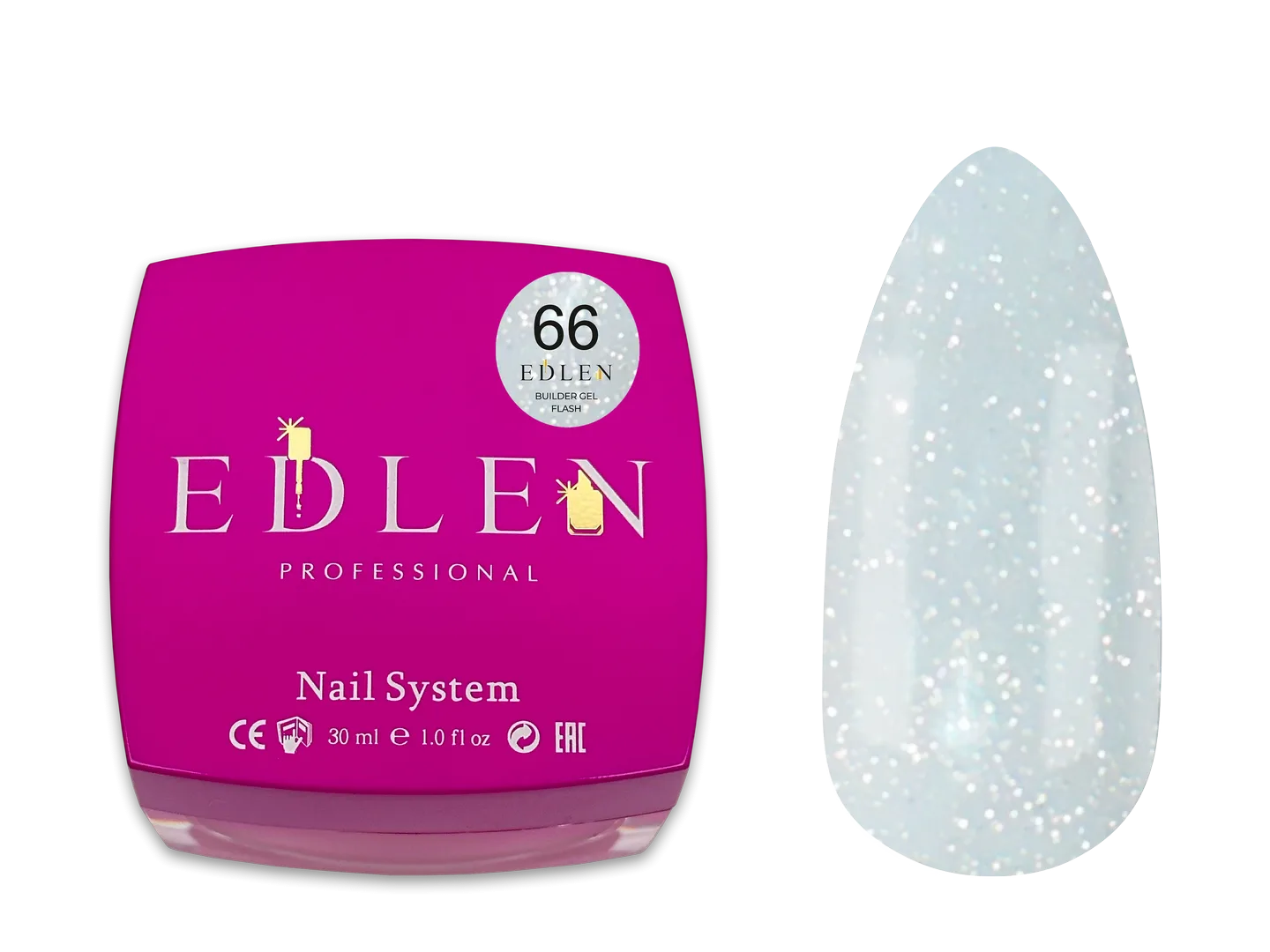 Edlen Гель для нарощування Builder Gel Flash 30 ml. №66