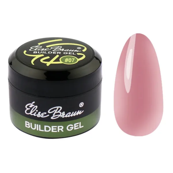 Elise Braun - Builder Gel 30 ml Pink Cream No, 07 - בילדר ג'ל 30 מל צבע ורוד קרם - מס, 07