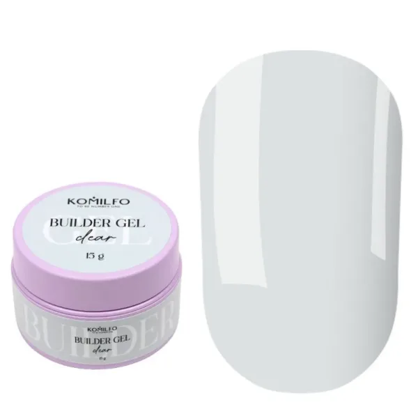 Komilfo - Builder Gel Clear, 15 g - בילדר ג'ל 15 מל - צבע שקוף