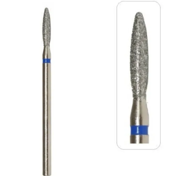 Nozzle diamond Flame 2.3x10 mm blue Mill 244.524.023- ראש יהלום להבה 23-10 מ'מ כחול