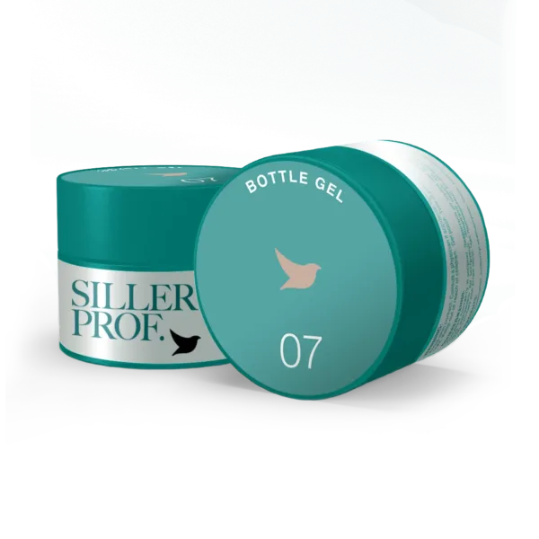 Siller - Bottle Gel No. 07 Hard gel (warm beige), 15ml - ג'ל בנייה קשה 15 מל צבע בז' חם - מס, 07