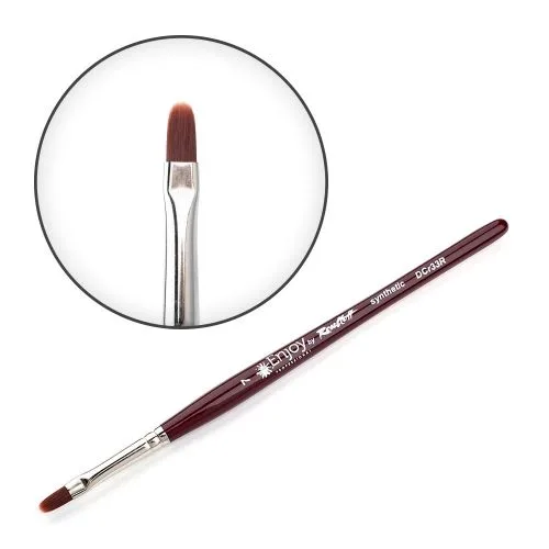 OVAL BRUSH 7 ENJOY BY ROUBLOFF DСR33R CHERRY - מברשת רובלוף ג'ל אובל מס' 7