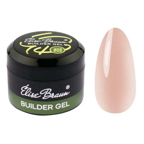 Elise Braun - Builder Gel 30 ml Beige No, 08 - בילדר ג'ל 30 מל צבע בז' - מס, 08