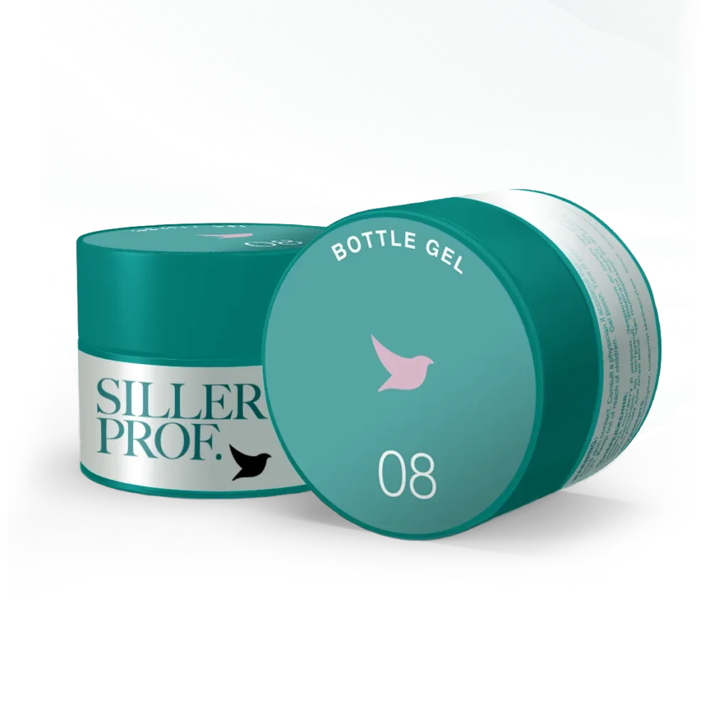 Siller - Bottle Gel No. 08 Hard gel (pink), 15ml Гель для нігтів