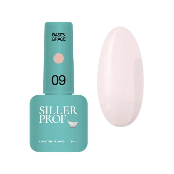 Siller - Base Grace 8 ml, No. 09, - בייס גרייס 8 מל - מס, 09