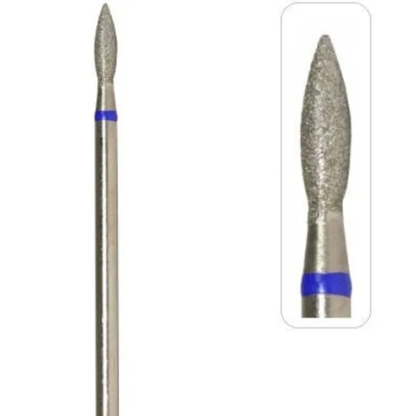 Nozzle diamond Flame 2.3x8 mm blue Mill 243.524.023- ראש יהלום להבה 23-8 מ'מ כחול