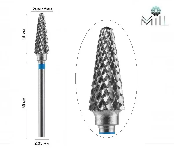 Carbide cutter mill (blue) 266.190.050