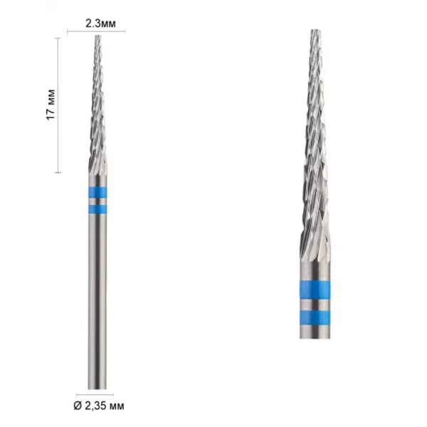 Carbide cutter "Needle" 17mm (blue)