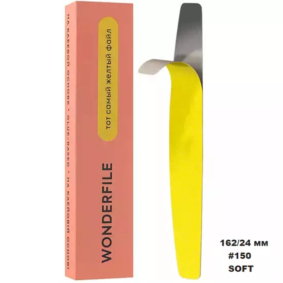 Wonderfile - Sticker fales SOFT on foam HALFMOON 162*24mm 150gritt 20pcs