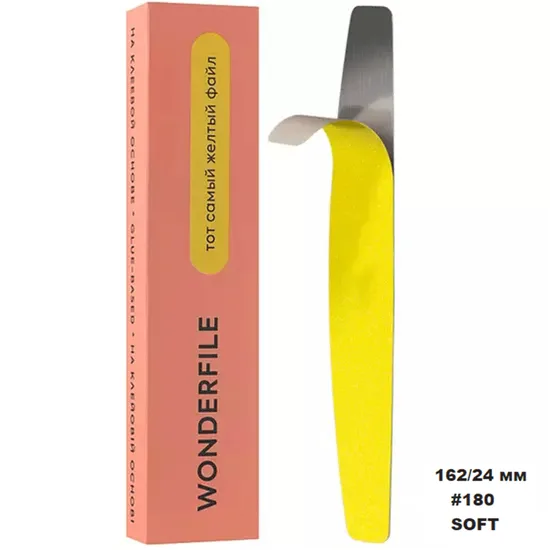 Wonderfile - Sticker fales SOFT on foam HALFMOON 162*24mm 180gritt 20pcs