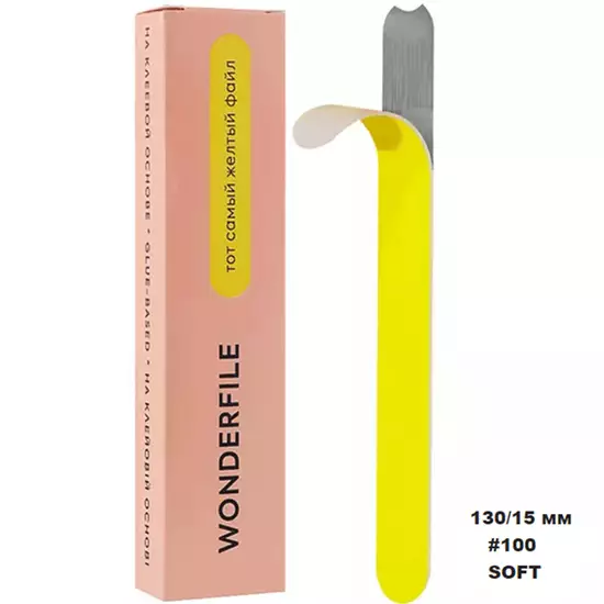 Wonderfile - Sticker fales SOFT on foam 130*15mm 100gritt 20pcs