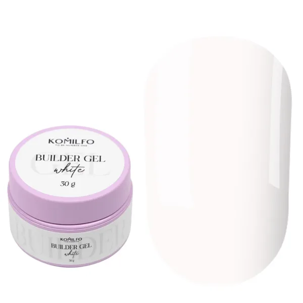 Komilfo - Builder Gel White, 30 g - בילדר ג'ל 30 מל - צבע לבן