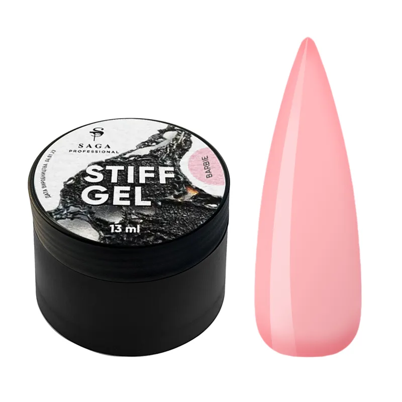 SAGA - Jelly Gel STIFF 06, Barbie Pink 15ml - ג'ל בנייה ג'לי ג'ל סטיף 15 מל צבע ורוד ברבי -  מס. 06