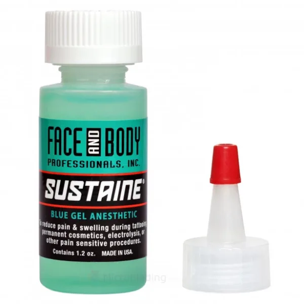 SUSTAINE Blue Gel Anesthetic, 34ml - סוסטאין - מאלחש לאיפור קבוע וקעקועים 34 מל