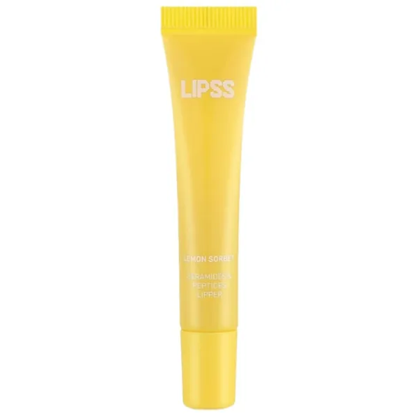 LIPSS - Lipper gloss Lemon Sorbet 8ml - ליפ גלוס סורבה לימון - צבע שקוף עם נצנץ זהוב