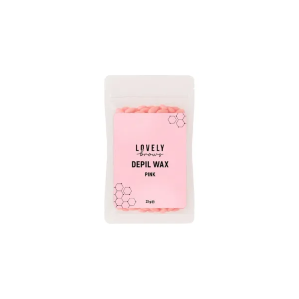 Lovely Brows - pink depilatory wax 25 g - שעווה ורודה להסרת שיער 25 גרם