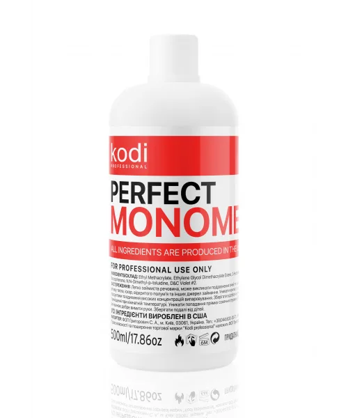 Kodi Professional - Monomer Clear 500 ml. - נוזל אקריל שקוף 500 מל