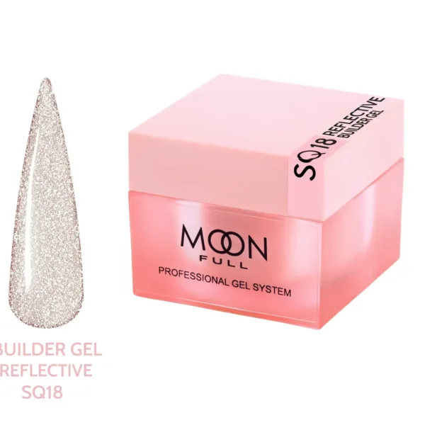 Moon Full - Reflective Builder Gel 30ml, No, SQ18 - בילדר ג'ל פלאש 30 מל - מס, SQ18